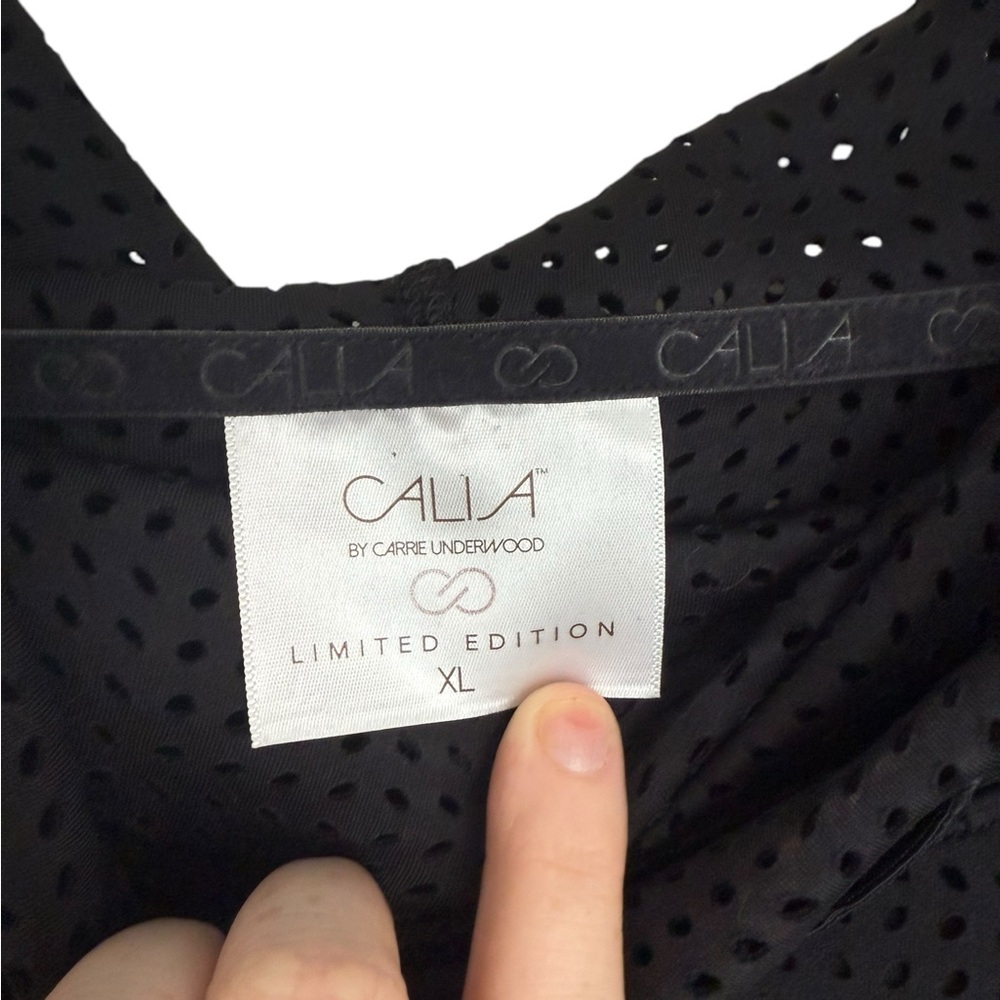 ✨ LIMITED EDITION! ✨CALIA by Carrie Underwood Black Mesh Sweatshirt - Picture 3 of 6